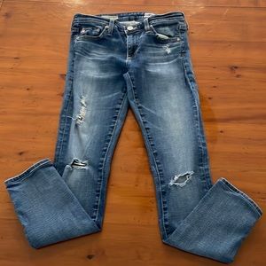 AG ADriano Goldschmeid Super Skinny Ankle Denim Jeans 26R